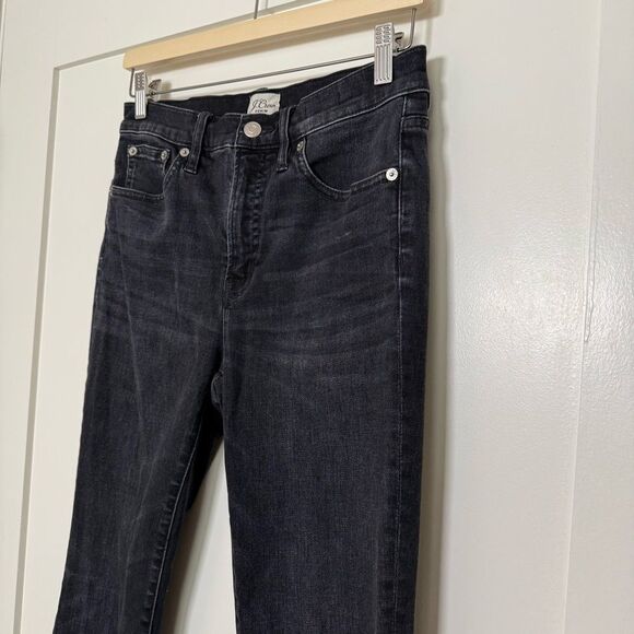J Crew 9" High Rise Toothpick Jeans Womens Size 28 Dark Wash Denim Stretch - Picture 2 of 14
